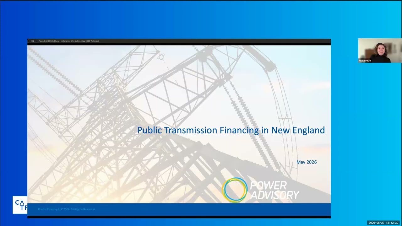 A Smarter Way to Pay: Public Financing for Affordable Transmission Development in New England