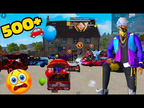 200+ Ff Cars In One Match Only Map Cars 😱 Impossible Challenge 😊 - Garena Free Fire