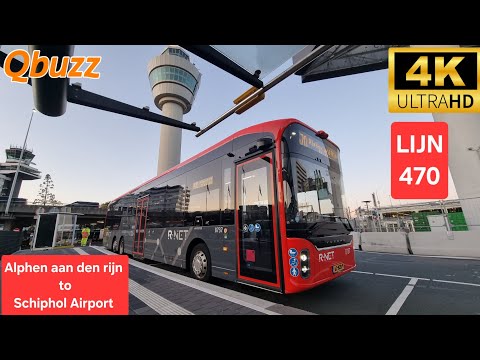 Trajectvideo van lijn 470: Alphen aan den Rijn - Schiphol Airport