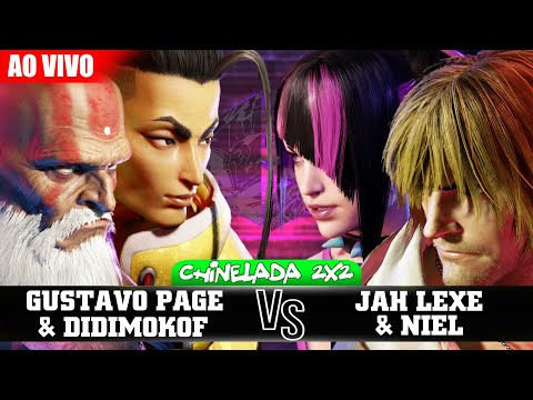 🔴 STREET FIGHTER 6: TORNEIO CHINELADA 2X2 (GUSTAVO PAGE & DIDIMOKOF vs JAH LEXE & NIEL)