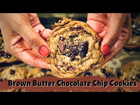 🍂Fall Baking Must-Try Brown Butter Chocolate Chip Cookies | Soft & Chewy & Gooey| ThymeWithApril