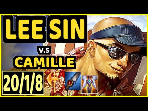 NJI (LEE SIN) vs CAMILLE - 20/1/8 KDA JUNGLE GAMEPLAY - EUW Ranked GRANDMASTER