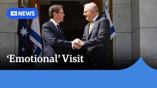 Israeli President Isaac Herzog receives a ceremonial welcome in Canberra | ABC NEWS