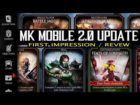 Mortal Kombat Mobile Update 2.0 is HERE! First Look, Reaction and First Gameplay. BEST UPDATE EVER!