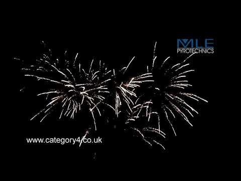 49 shot 30mm fan Golden brocade with blue tail 64560512