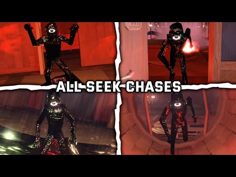 Doors: Floor 1 and 2 - All Seek Chase Scenes - Roblox
