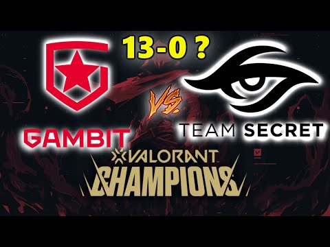 VALORANT CHAMPIONS 2021 - GAMBIT vs TEAM SECRET - 13-0? - HIGHLIGHTS