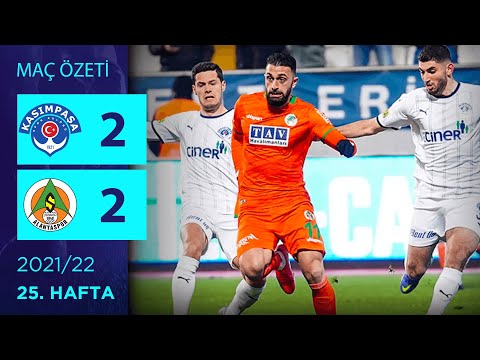 ÖZET: Kasımpaşa 2-2 Alanyaspor | 25. Hafta - 2021/22
