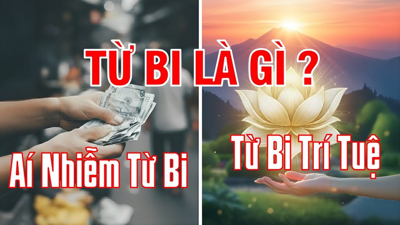 TỪ BI ĐÚNG NGHĨA LÀ GÌ? Phân biệt Tình Thương Đời và Từ Bi Đạo