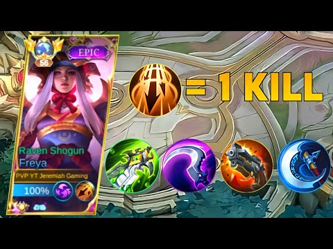 FULL DAMAGE + INSPIRE = 1 HIT ENEMY😮 | FREYA BEST BUILD 2023 | MUST WATCH | MLBB