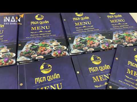 Thiết kế – In menu chuyên nghiệp tại HCM – Nổi bật với khách hàng