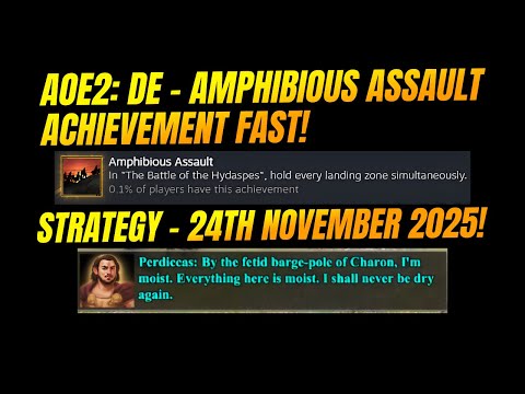 "Amphibious Assault" Achievement Guide - Chronicles: Alexander the Great Campaign! Strategy setup!