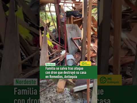 #NORDESTE | DROM CON EXPLOSIVOS CAYÓ EN CASA DE REMEDIOS ANTIOQUIA | NO HUBO HERIDOS #MiAntioquia