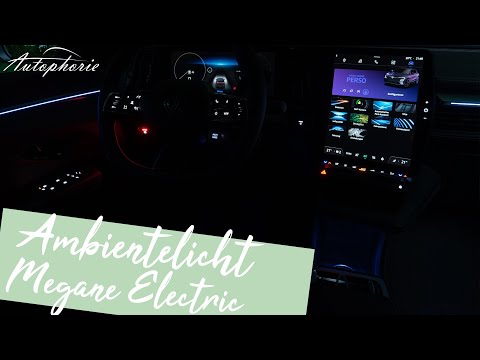 Multi-Sense mit Ambientelicht im 2022 Renault Megane E-Tech Electric [4K] - Autophorie Extra