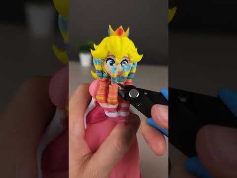 Princess Peach is ready! 3D printed in 10 colors with eSun filament