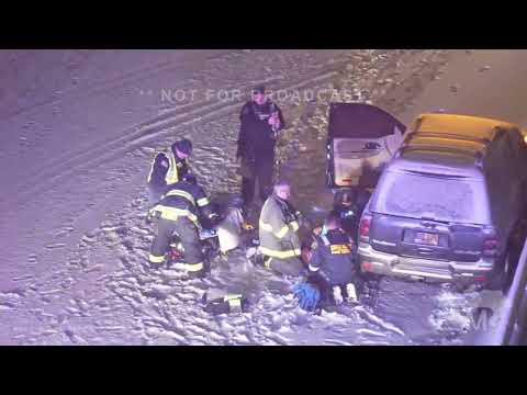 01-17-2023 Denver, CO  - Major Winter Storm-Battling Medical Emergency in Snow-Crashes-Stuck Semi