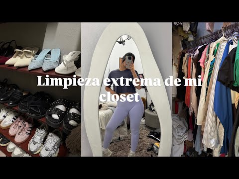 DECLUTTERING MY CLOSET (EXTREME CLEANING) 🤭