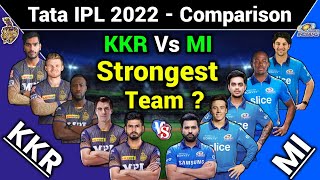 TATA IPL 2022 - MI Vs KKR Playing 11 Full Team Comparison | MI Vs KKR IPL 2020 Playing 11