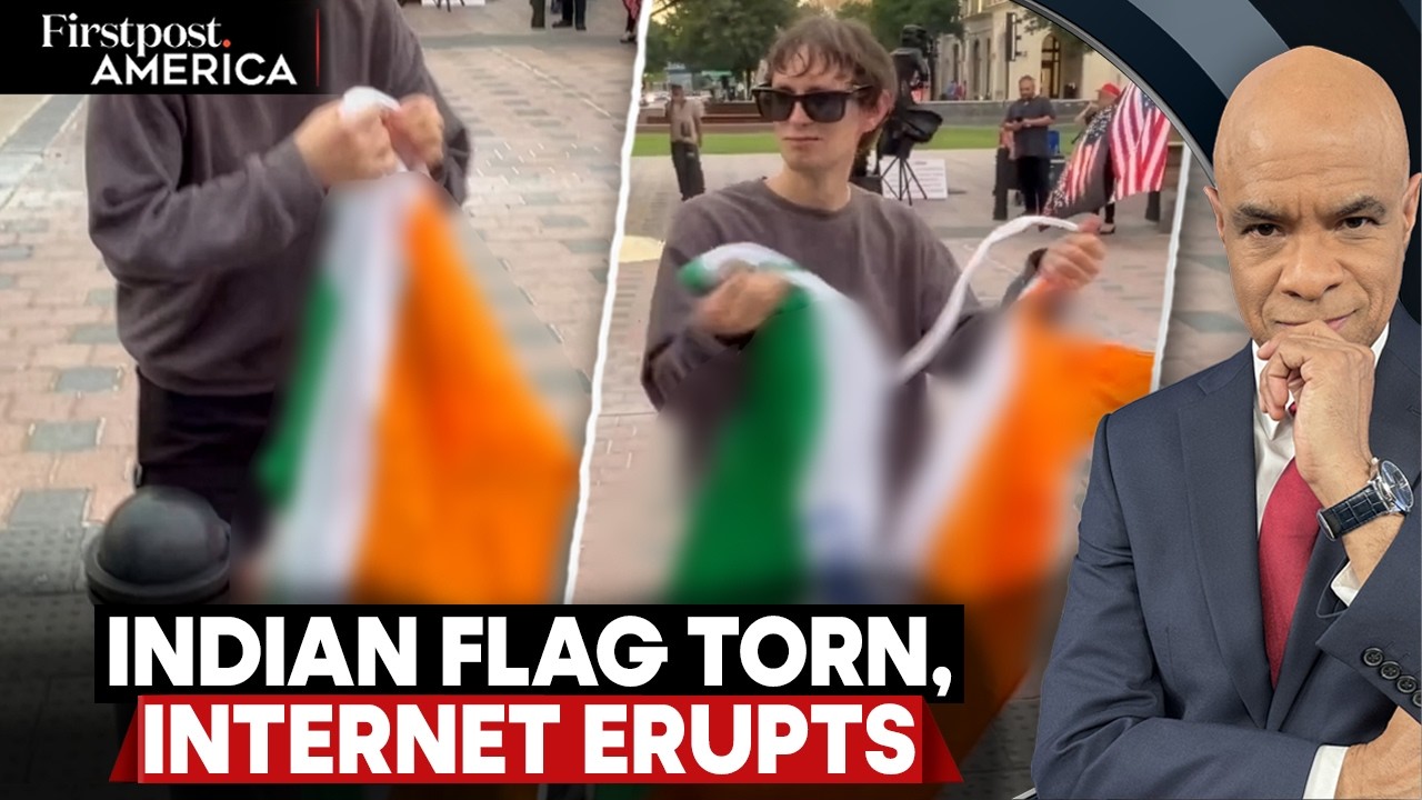 Indian Flag Torn Outside Texas City Hall, Video Triggers Backlash | Firstpost America | N18G