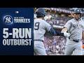 FULL 5 Run Outburst For The Yankees On Opening Night Vs The Giants MLB Highlights