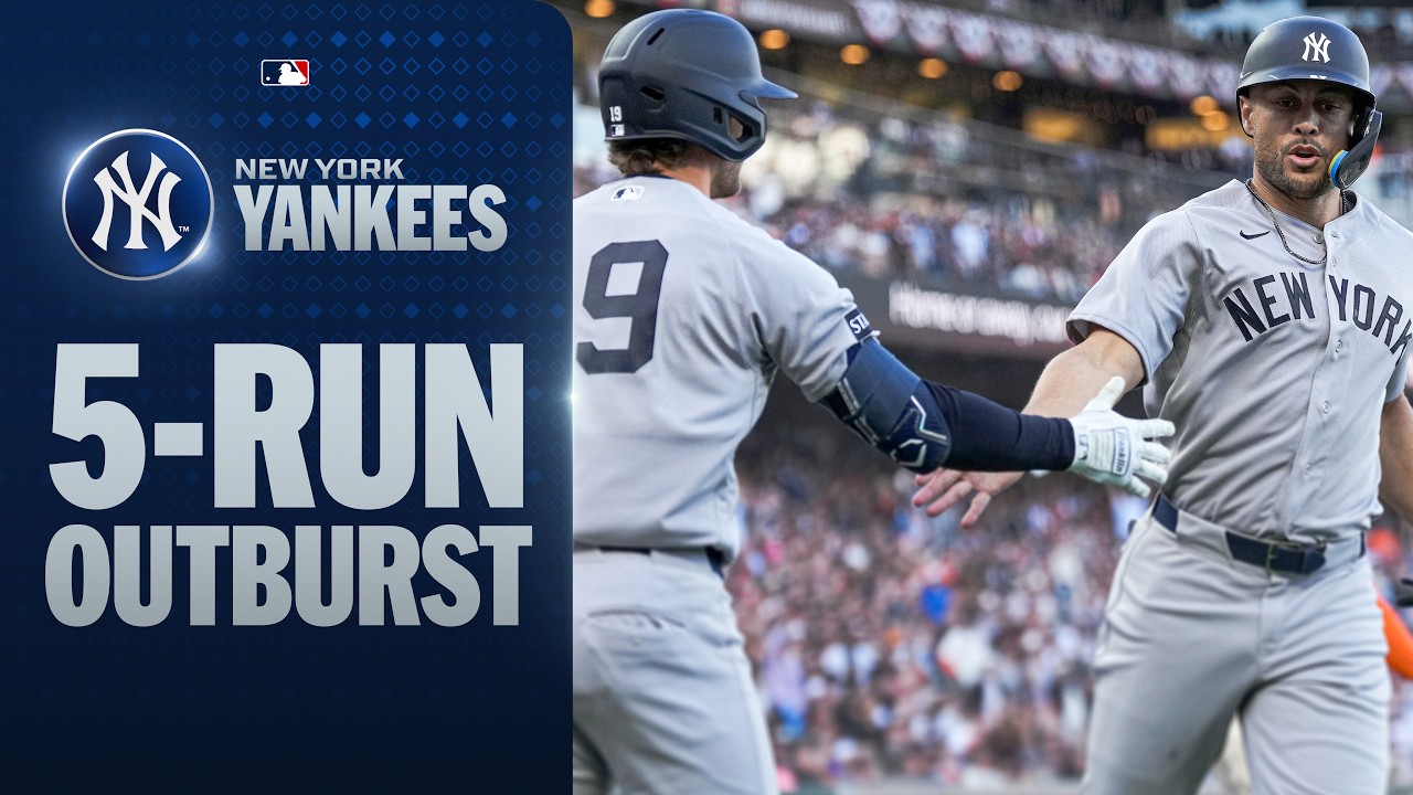 FULL 5-run outburst for the Yankees on Opening Night vs. the Giants 😤 (Watch on Netflix!)