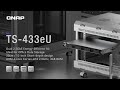 TS-433eU: ARM 4-core 1U short-depth rackmount NAS with dual 2.5GbE ports for office data storage