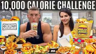 Only eating YOUTUBER FOODS for 24 hours *10,000 CALORIES* ft. Sides, Prime & Mr Beast Burger