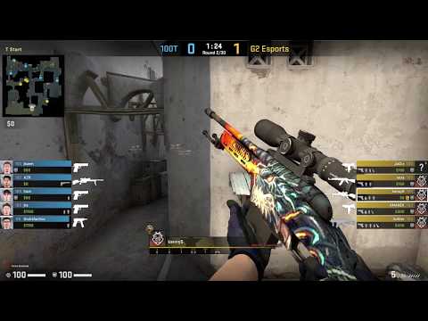 CS:GO POV Demo G2 kennyS (25/15) vs 100 Thieves (de_dust2)