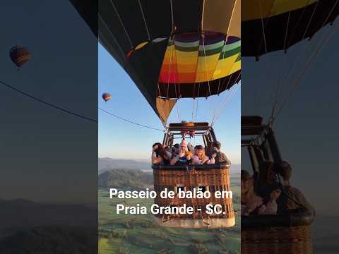 Nosso passeio de balão em Praia Grande SC
