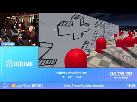 WASD 2020 - Super Monkey's Ball (Any%) in 11:50 by Zoggoth
