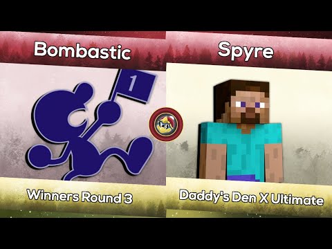 Bombastic (GnW) vs. Spyre (Steve) | Daddy's Den X Ultimate | Smash Ultimate WR3