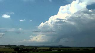 preview picture of video 'Dying LP supercell over the Jeseníky (CZ) 22.6.2011'