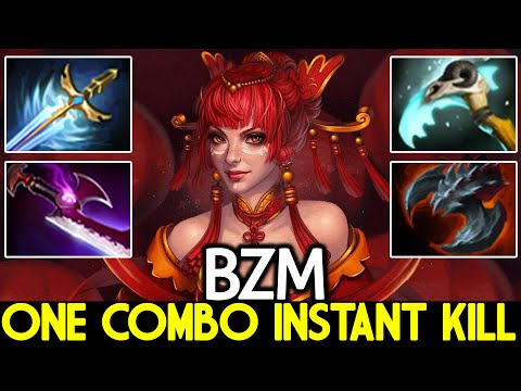 BZM [Lina] Unreal Damage One Combo Instant Kill Dota 2