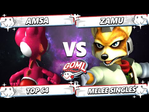 GOML 2025 - aMSa (Yoshi) Vs. Zamu (Fox) Smash Melee - SSBM