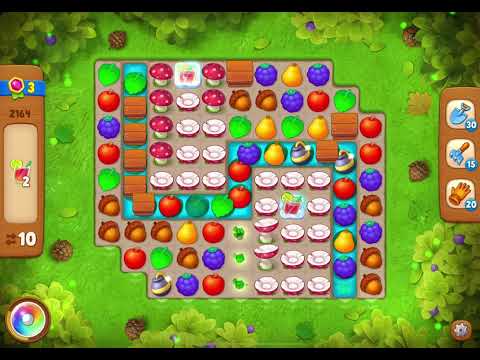 GardenScapes Level 2164 no boosters (15 moves)