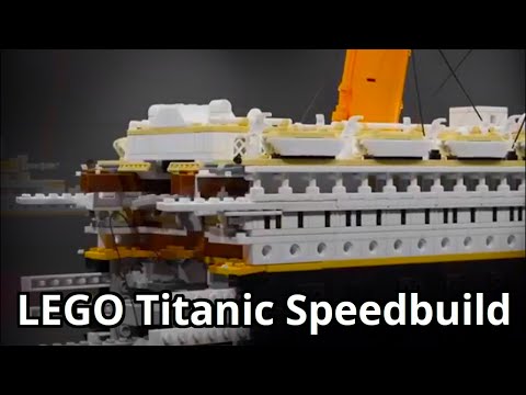 LEGO 10294 Titanic Speedbuild Transformer | 10294 LEGO Titanic Rendered | Blender Geometry Nodes 3.1