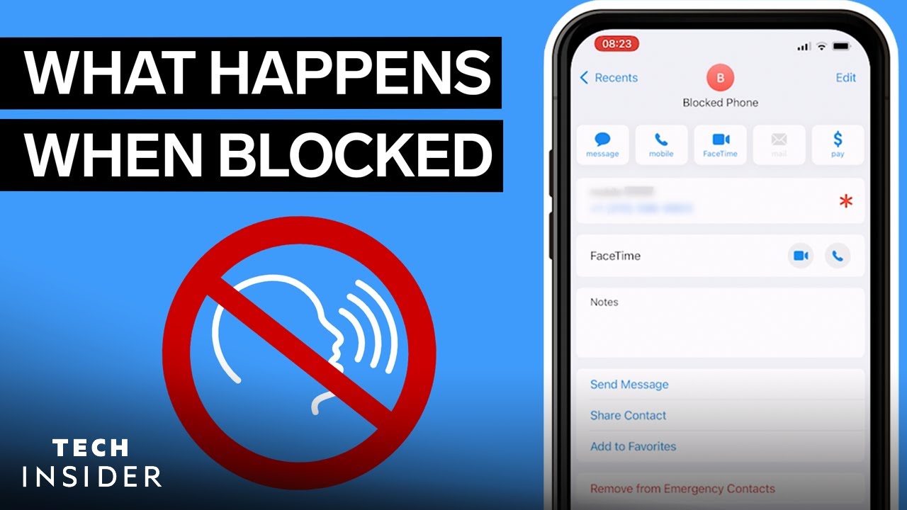What happens when I block a contact on iPhone?