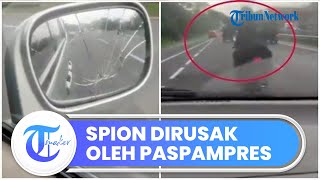 Viralkan Spion Dipecahkan oleh Paspampres Rombongan Presiden, Bukannya Dibela Malah Dihujat Netizen