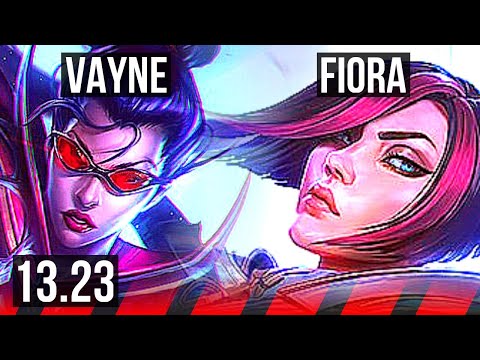VAYNE vs FIORA (TOP) | Quadra, 1.0M mastery | KR Diamond | 13.23