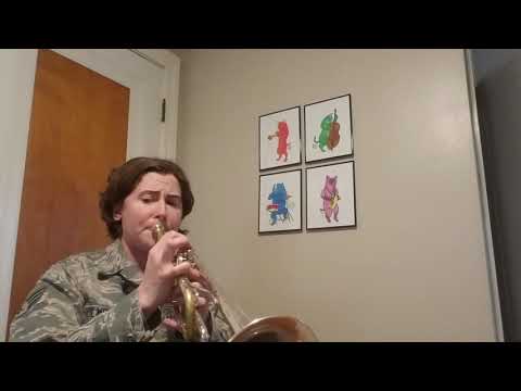 SrA Chloe Holmes practicing Claude Bolling