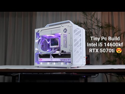 Tiny Micro ATX Gaming Pc Build With powerful Gpu RTX 5070ti and allrounder cpu Intel i5 14600kf 👌