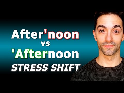 Different Ways To Stress The Word AFTERNOON | Pronunciation Tips To Sound More Native
