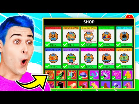 Покупка *КАЖДОГО* ИГРОВОГО ПРОПУСКА в Blox Fruits!! Roblox Blox Fruit ВСЕ *ПЕРМАНЕНТНЫЕ ФРУКТЫ* разблокированы (ДОРОГО)