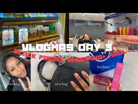 VLOGMAS DAY 3: Black Friday shopping + haul| bags, scents, clothing etc. | South African YouTuber 