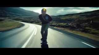 Video thumbnail of "Walter Mitty - Downhill Longboard at Iceland"