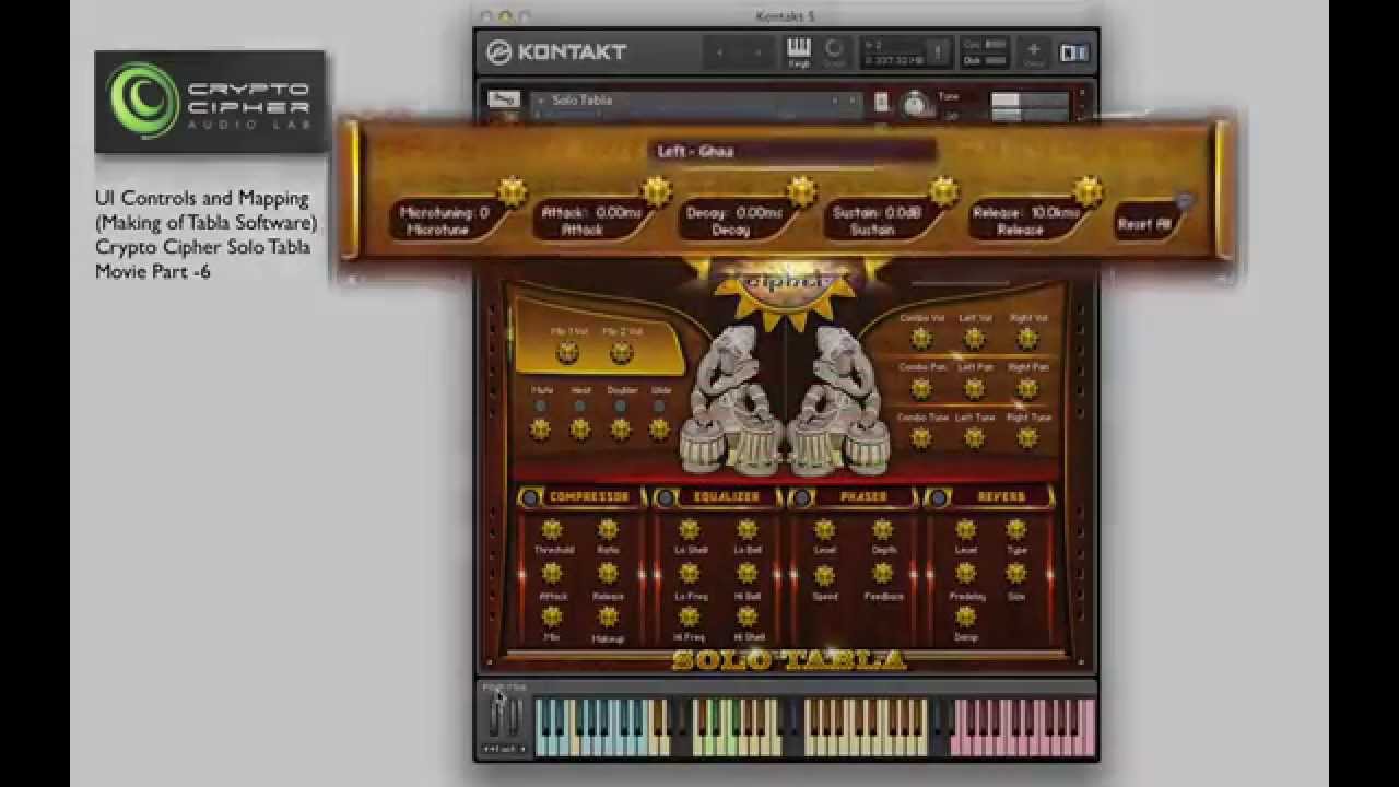 Making of Tabla Software - UI Controls and Keys Structure (Part- 6 HD ).