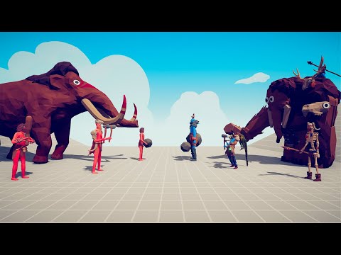 TRIBAL TEAM vs TRIBAL DLC TEAM | TABS - Totally Accurate Battle Simulator