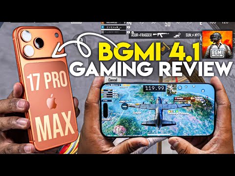 iPhone 17 Pro Max BGMI 4.1 Gaming Review 2025 | Ultra HDR 120FPS Test Battery Heating & Lag Test😤