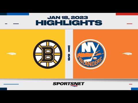 NHL Highlights | Bruins vs. Islanders - January 18, 2023