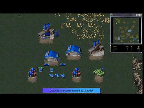 Command and Conquer Remastered: Red Alert Quickmatch 1v1 - Robskate VS Auv